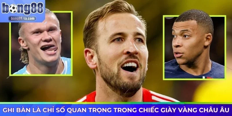 Ghi bàn là chỉ số quan trọng trong chiếc giày vàng châu Âu
