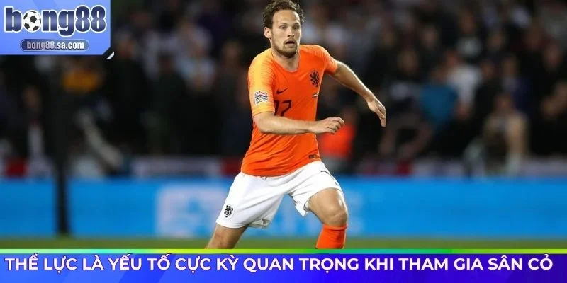 Thể lực là yếu tố cực kỳ quan trọng khi tham gia sân cỏ  